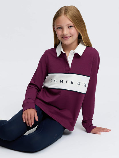 LeMieux Young Rider Riley Rugby Shirt Blackberry