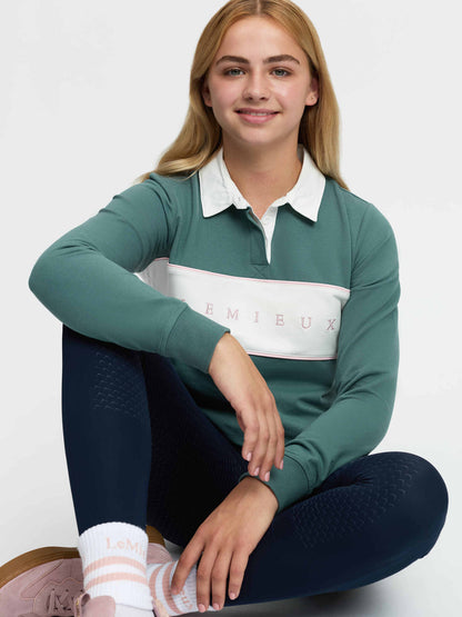 LeMieux Young Rider Riley Rugby Shirt Aloe