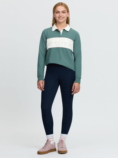 LeMieux Young Rider Riley Rugby Shirt Aloe