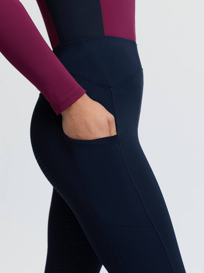 LeMieux Young Rider Nell Brushed Pull On Riding Leggings Navy