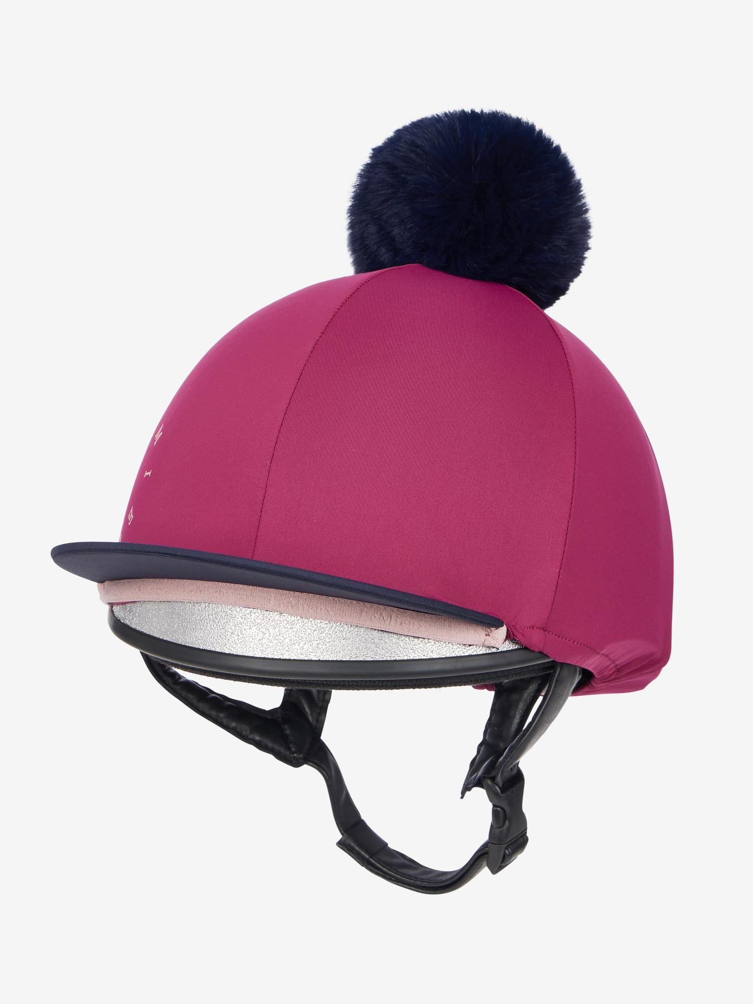 LeMieux Classique Pom Hat Silk Blackberry