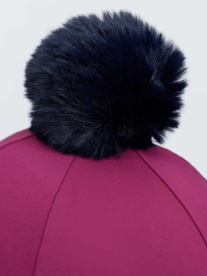 LeMieux Classique Pom Hat Silk Blackberry