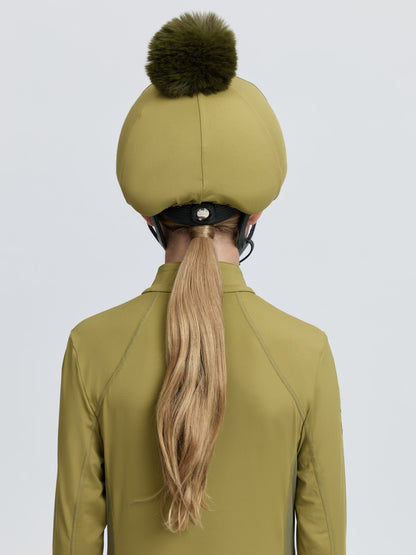 LeMieux Classique Pom Hat Silk Gooseberry