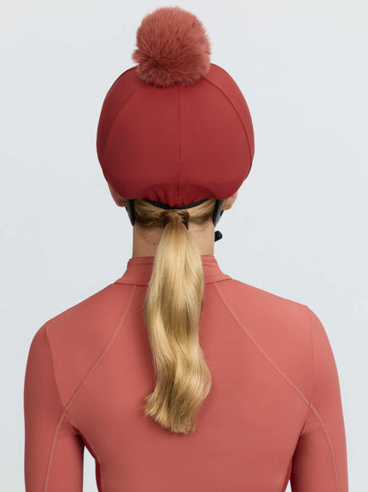 LeMieux Classique Pom Hat Silk Russet