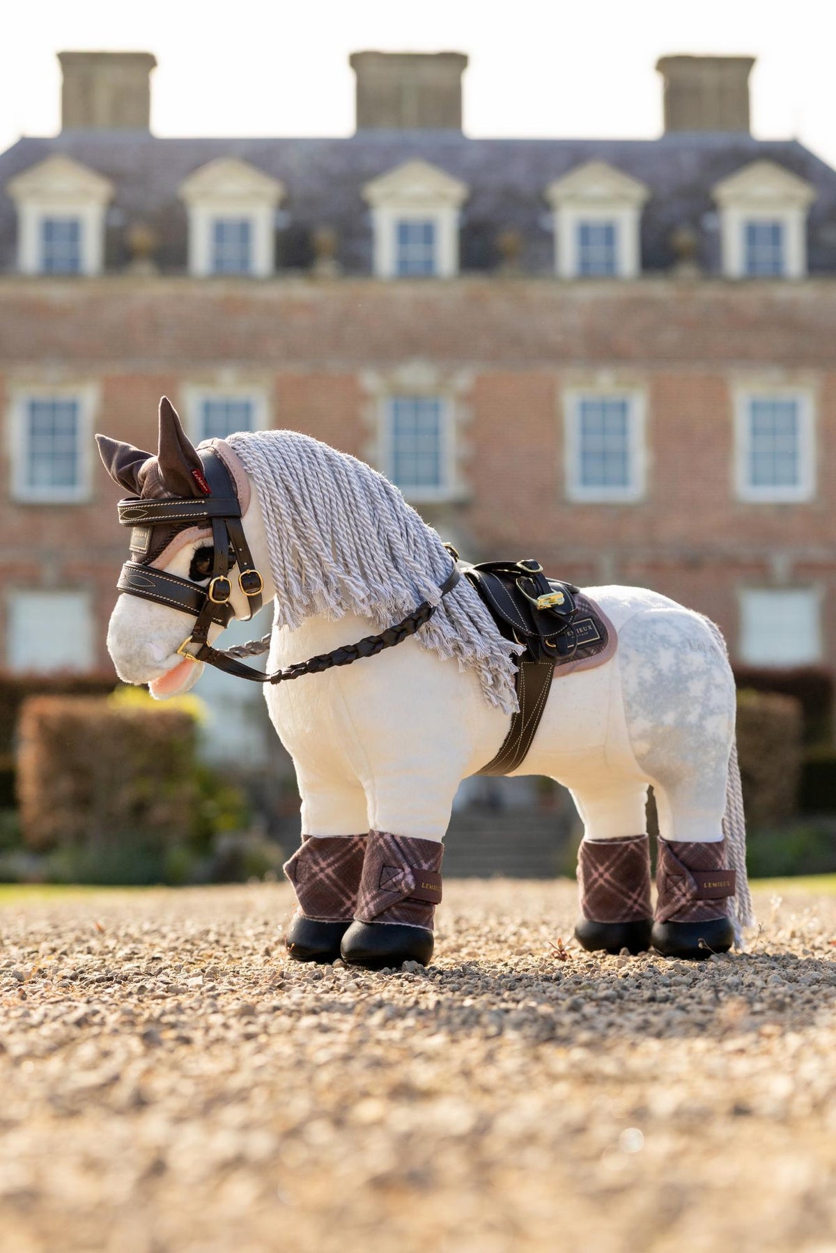 LeMieux Toy Pony Heritage Fly Hood in Cocoa - Limited Edition Equestrian Accessory