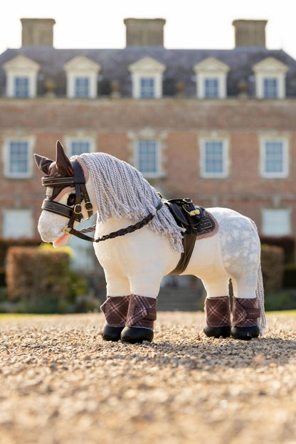LeMieux Toy Pony Heritage Fly Hood in Cocoa - Limited Edition Equestrian Accessory