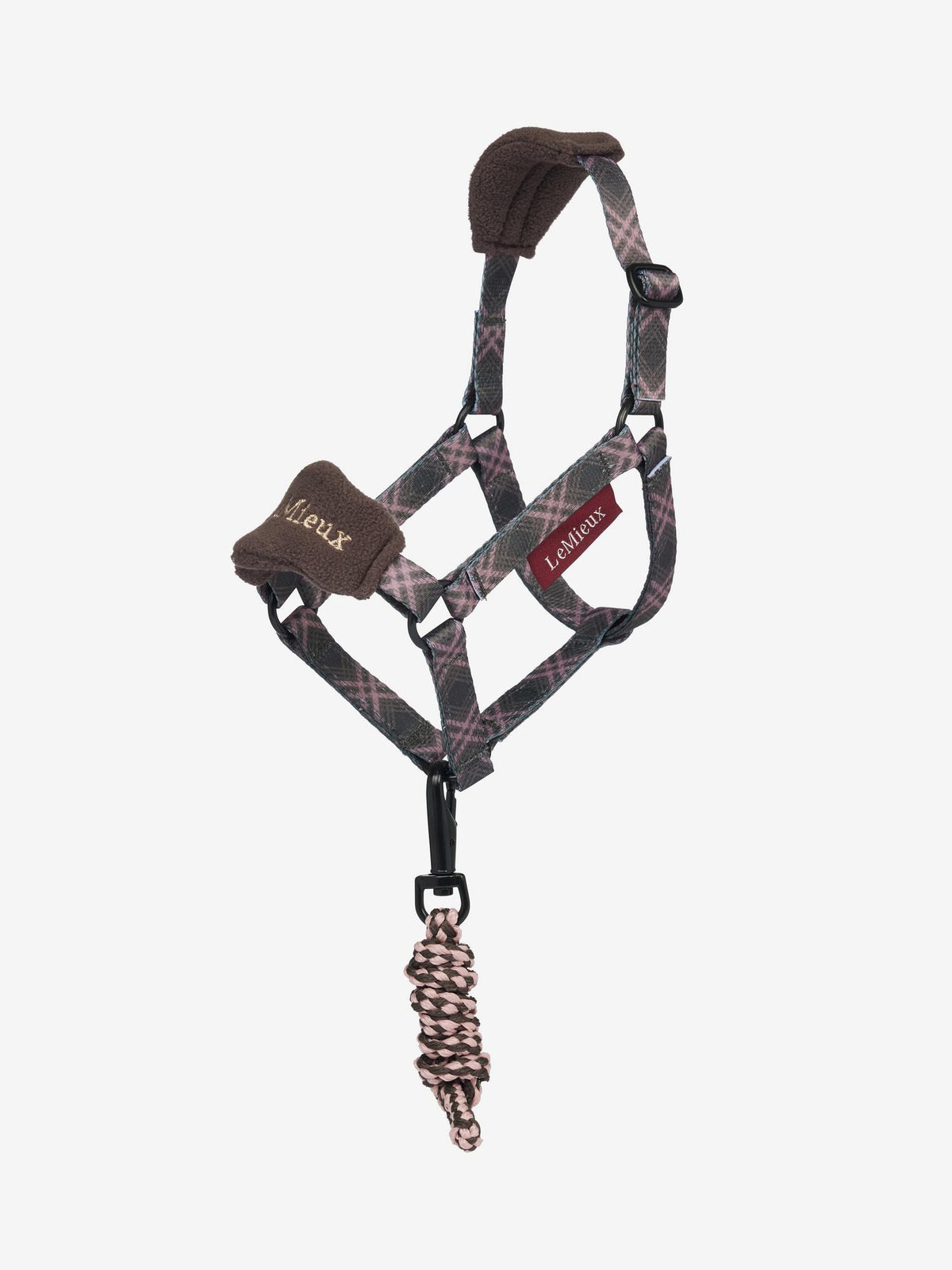 LeMieux Hobby Horse Heritage Vogue Headcollar and Leadrope in Cocoa - Equestrian Toy