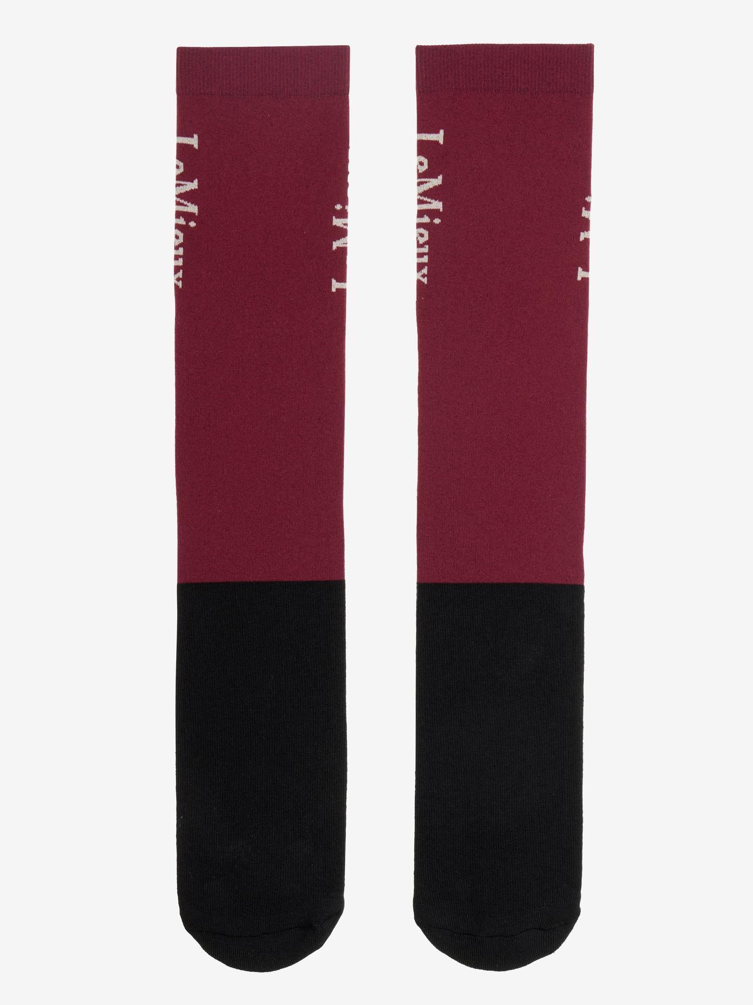LeMieux Competition Socks 2 pack Blackberry
