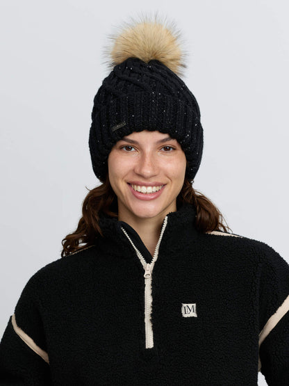 LeMieux Bernie Sequin Beanie Black