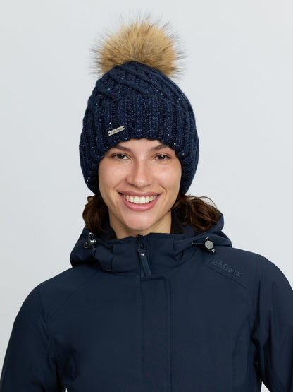 LeMieux Bernie Sequin Beanie Navy
