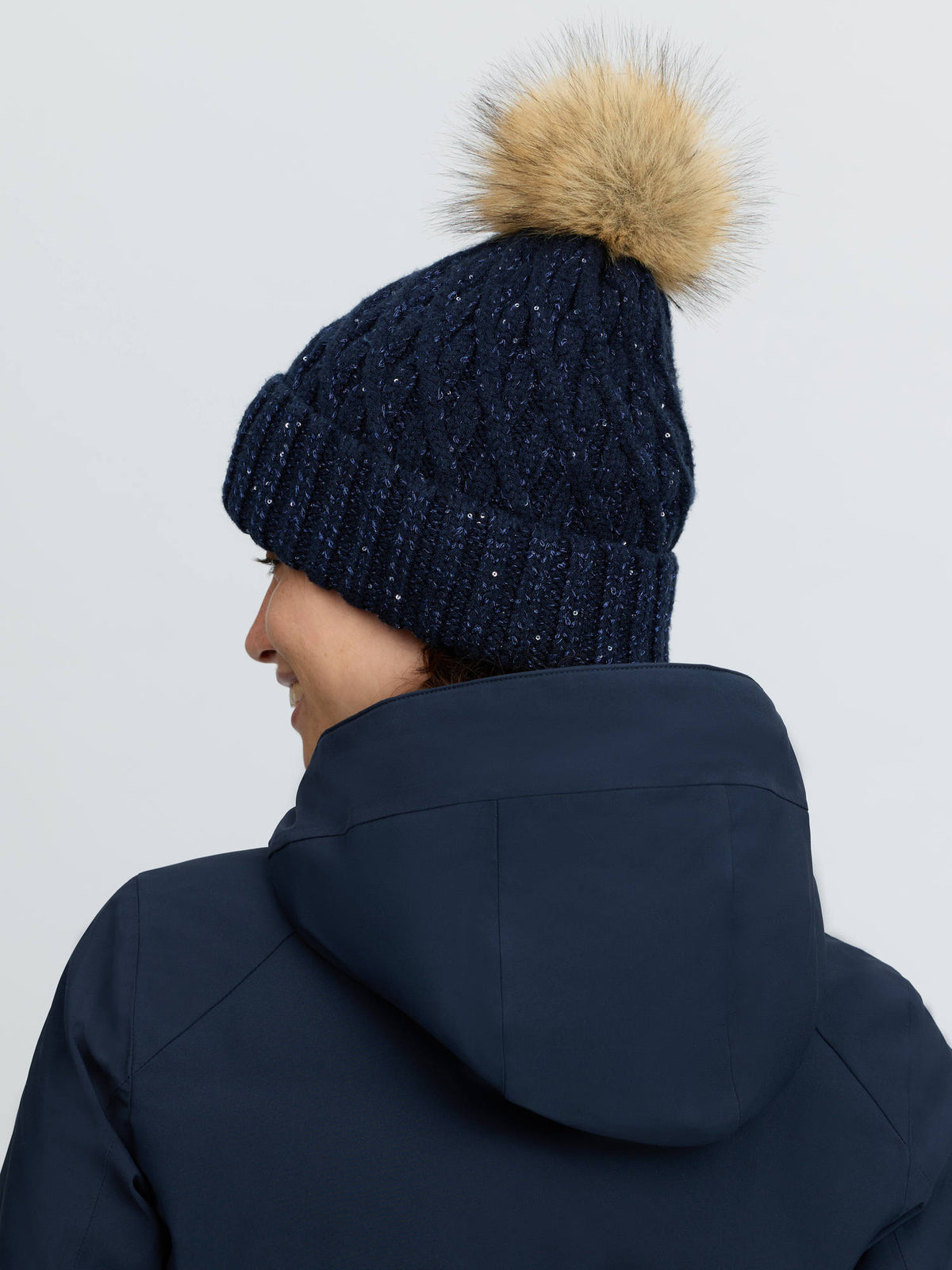 LeMieux Bernie Sequin Beanie Navy