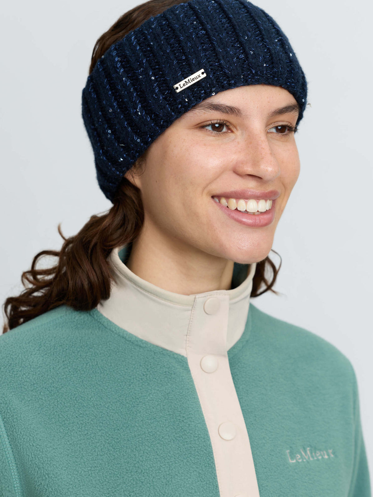 LeMieux Bernie Sequin Headband Navy
