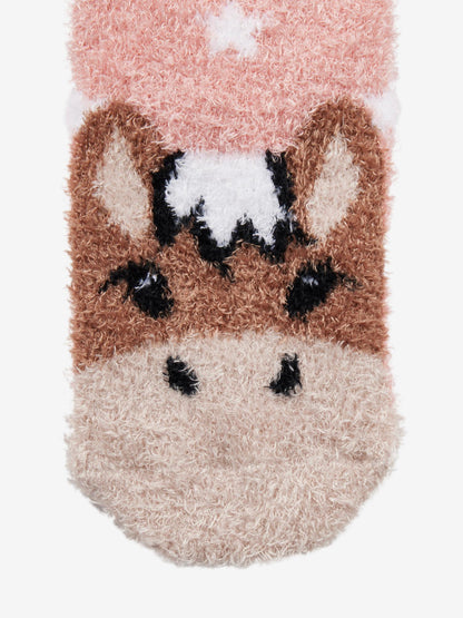 LeMieux Oskar Fluffy Horse Character Socks - Super Soft & Cosy