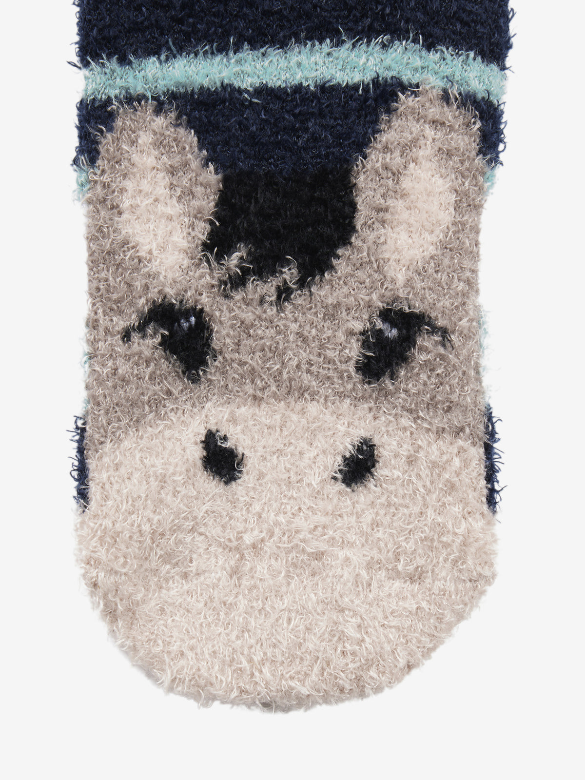 LeMieux Oakie fluffy donkey character socks - warm, cosy, fun animal print