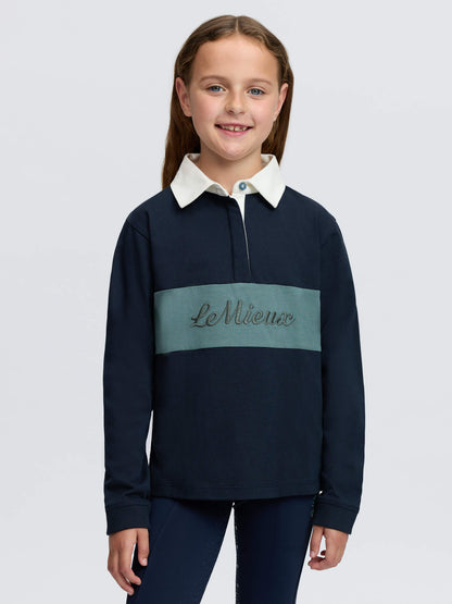 LeMieux Mini Roman Rugby Shirt Navy