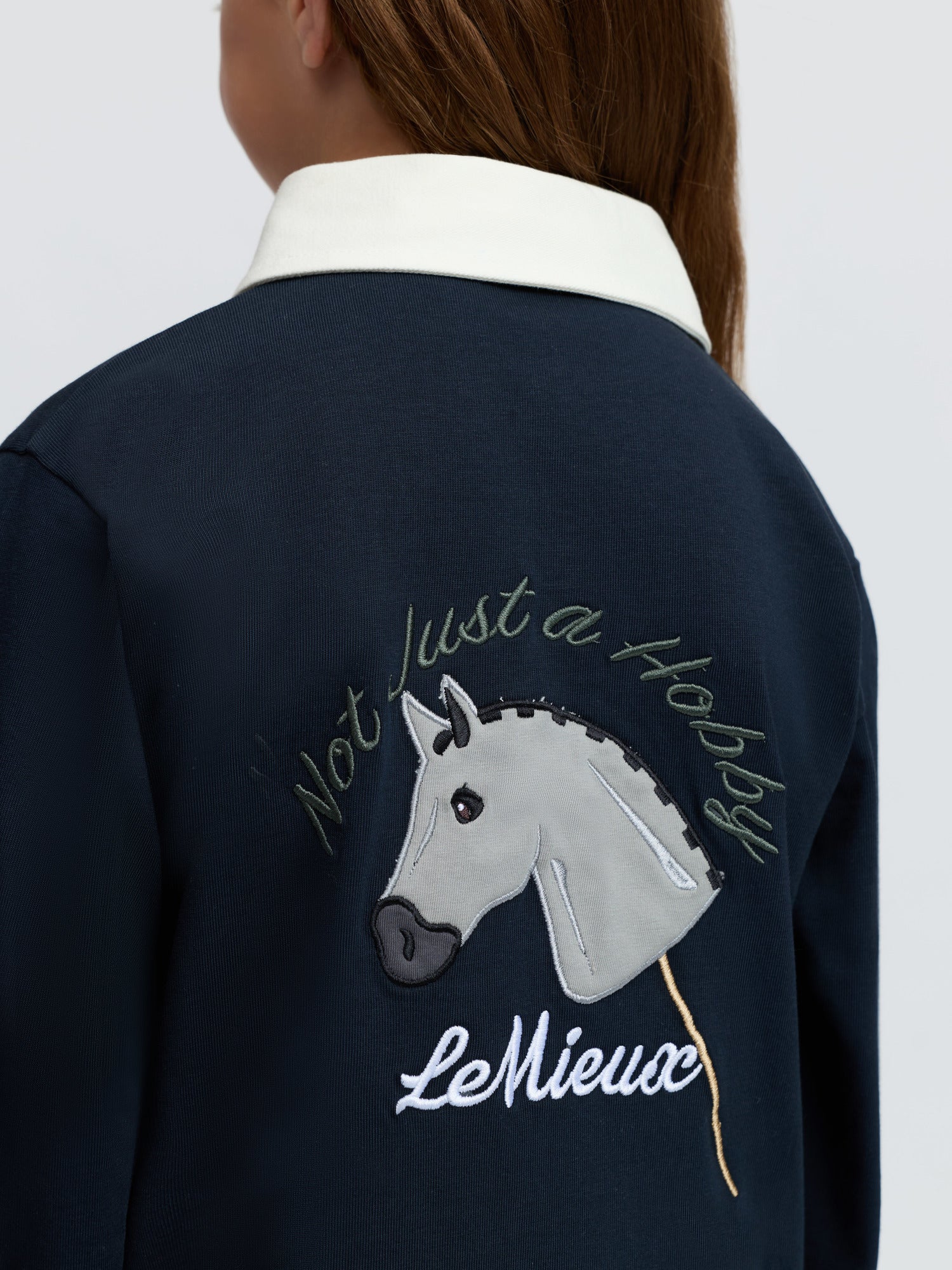 LeMieux Mini Roman Rugby Shirt Navy