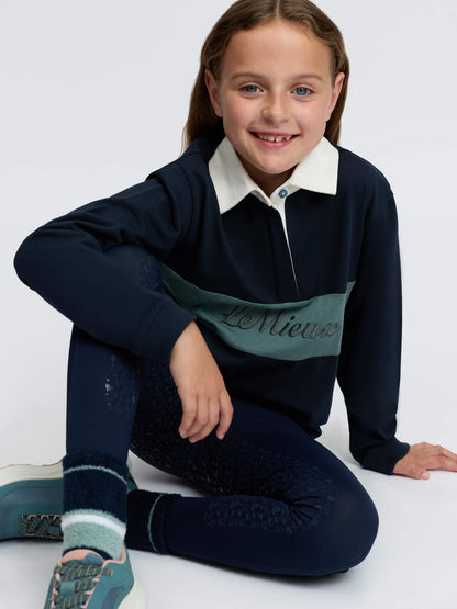LeMieux Mini Roman Rugby Shirt Navy