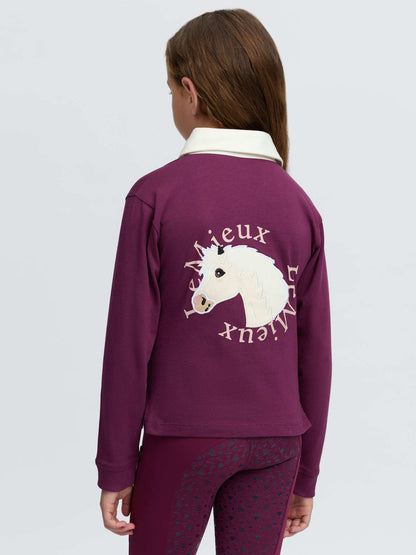 LeMieux Mini Roman Rugby Shirt Blackberry