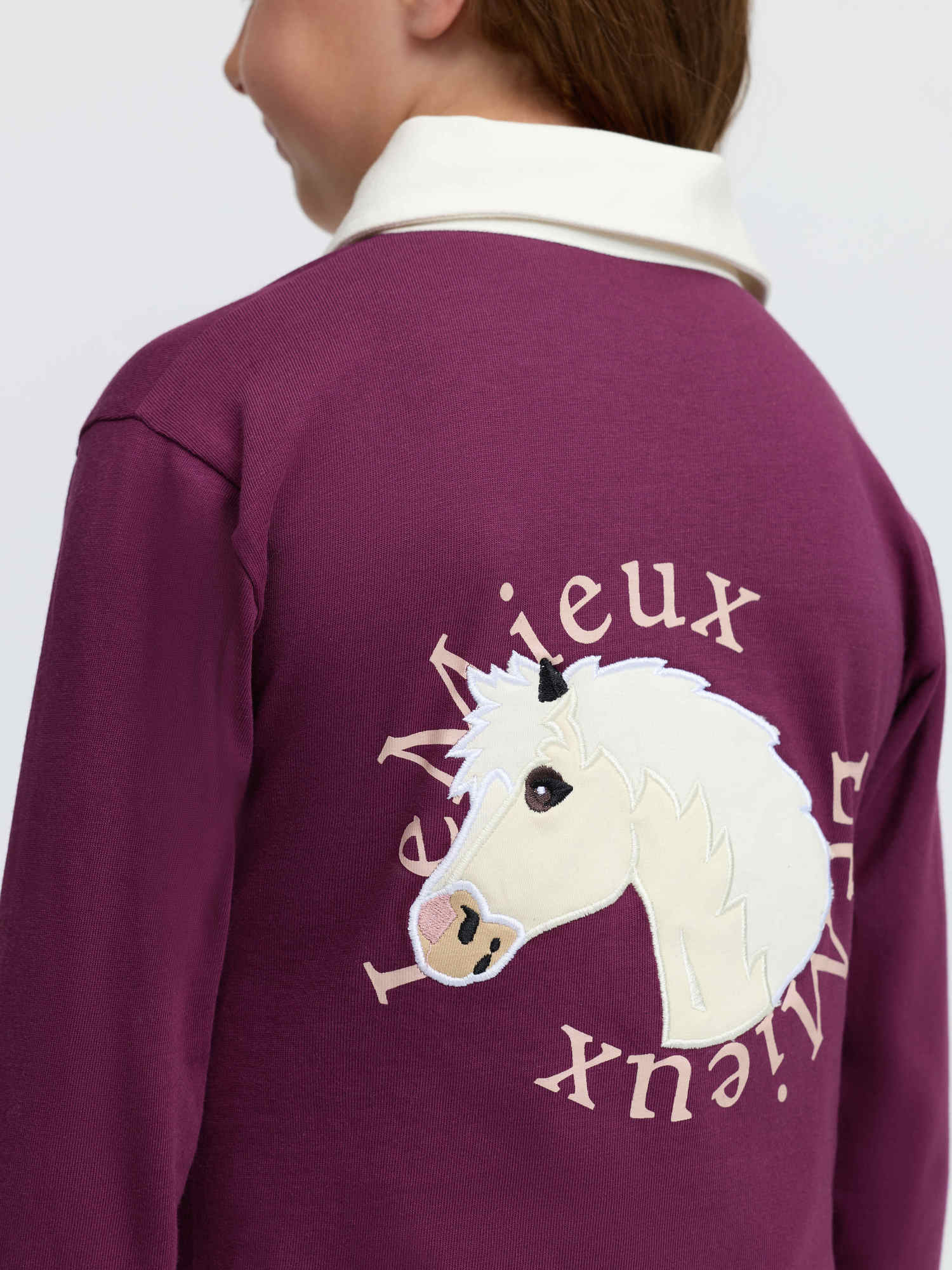 LeMieux Mini Roman Rugby Shirt Blackberry