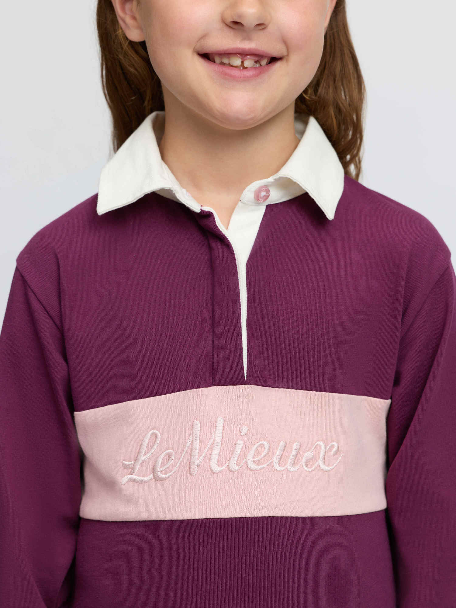LeMieux Mini Roman Rugby Shirt Blackberry