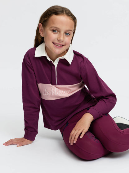 LeMieux Mini Roman Rugby Shirt Blackberry