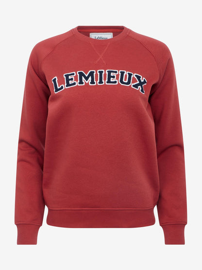 LeMieux Vida Varsity Crew Neck Sweat Russet