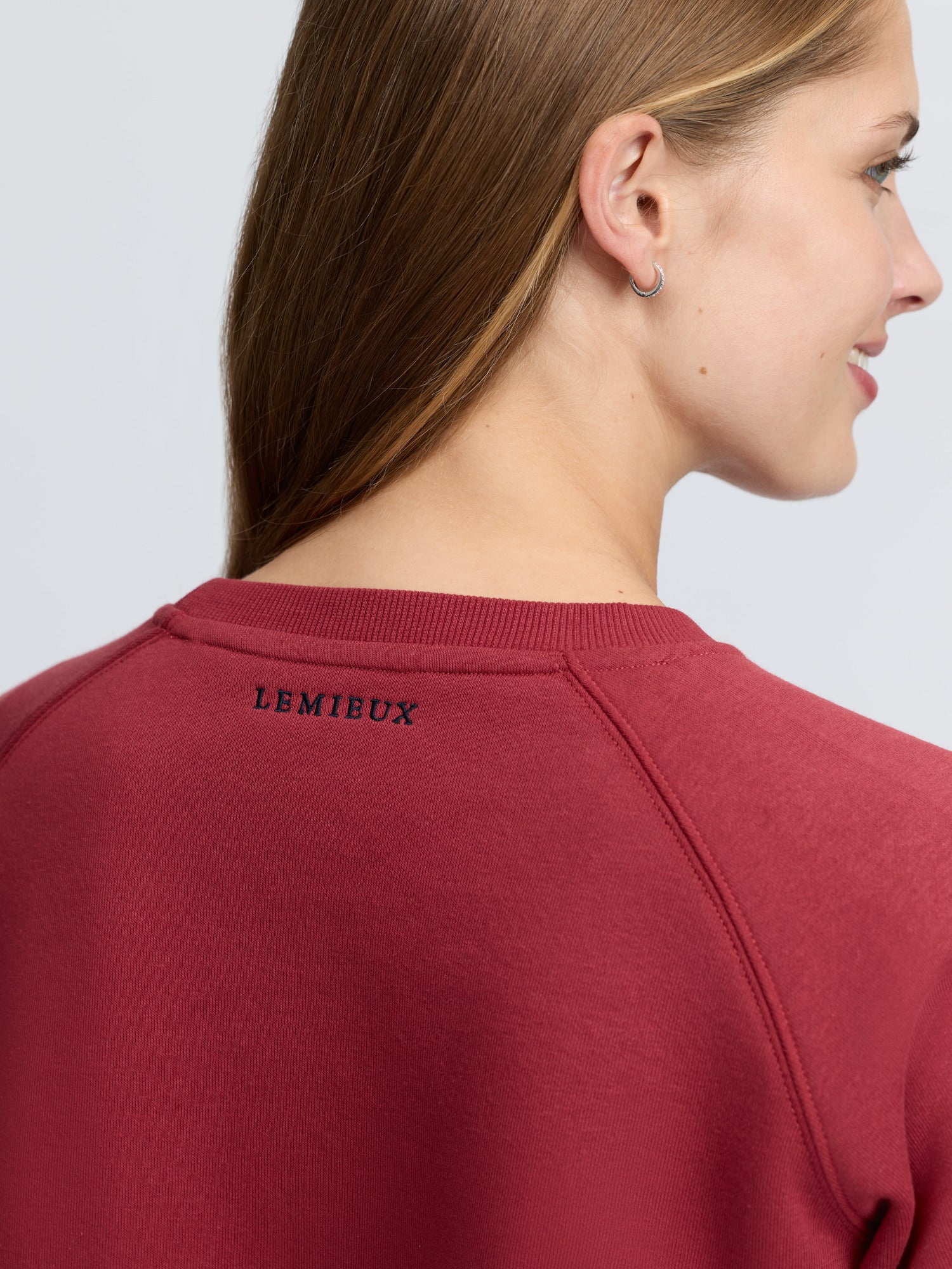 LeMieux Vida Varsity Crew Neck Sweat Russet