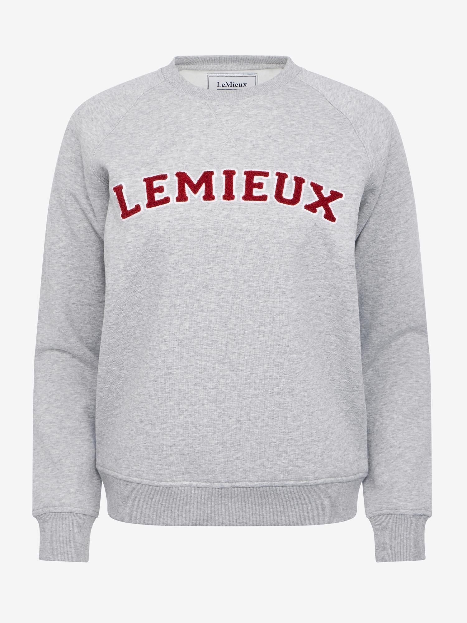 LeMieux Vida Varsity Crew Neck Sweat Grey Marl