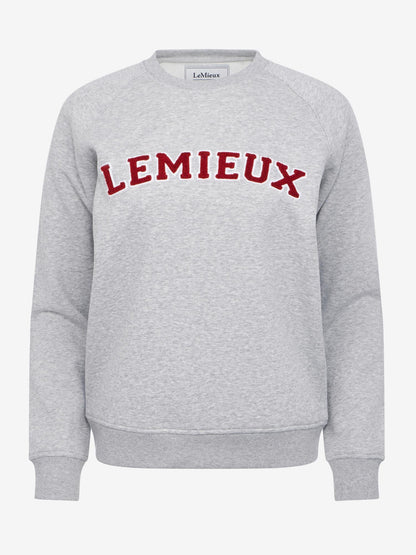 LeMieux Vida Varsity Crew Neck Sweat Grey Marl