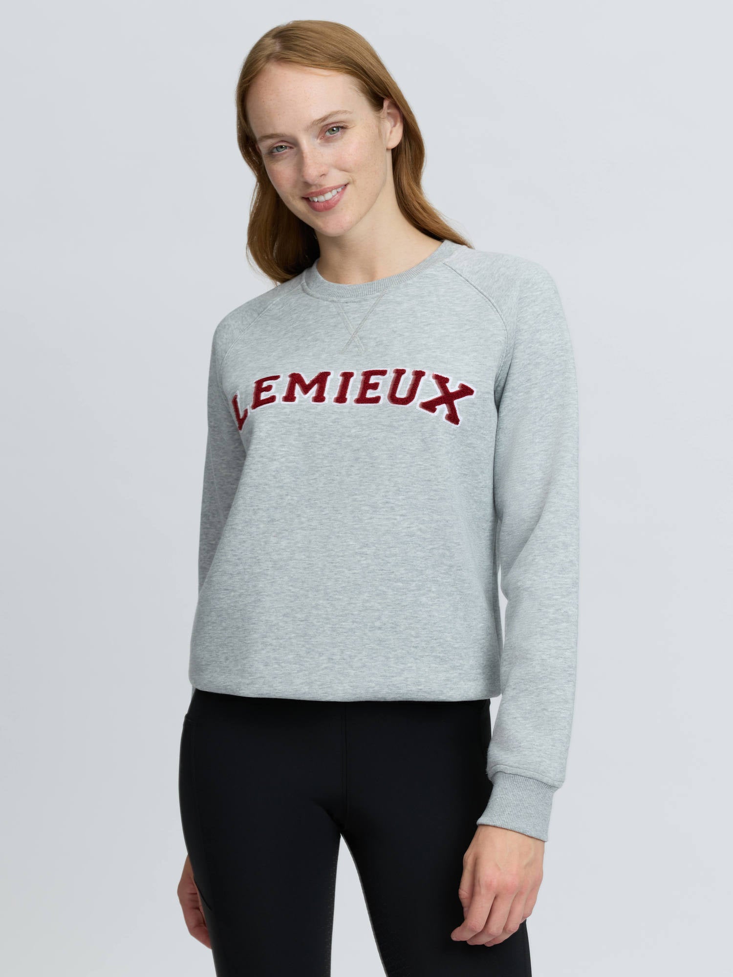 LeMieux Vida Varsity Crew Neck Sweat Grey Marl
