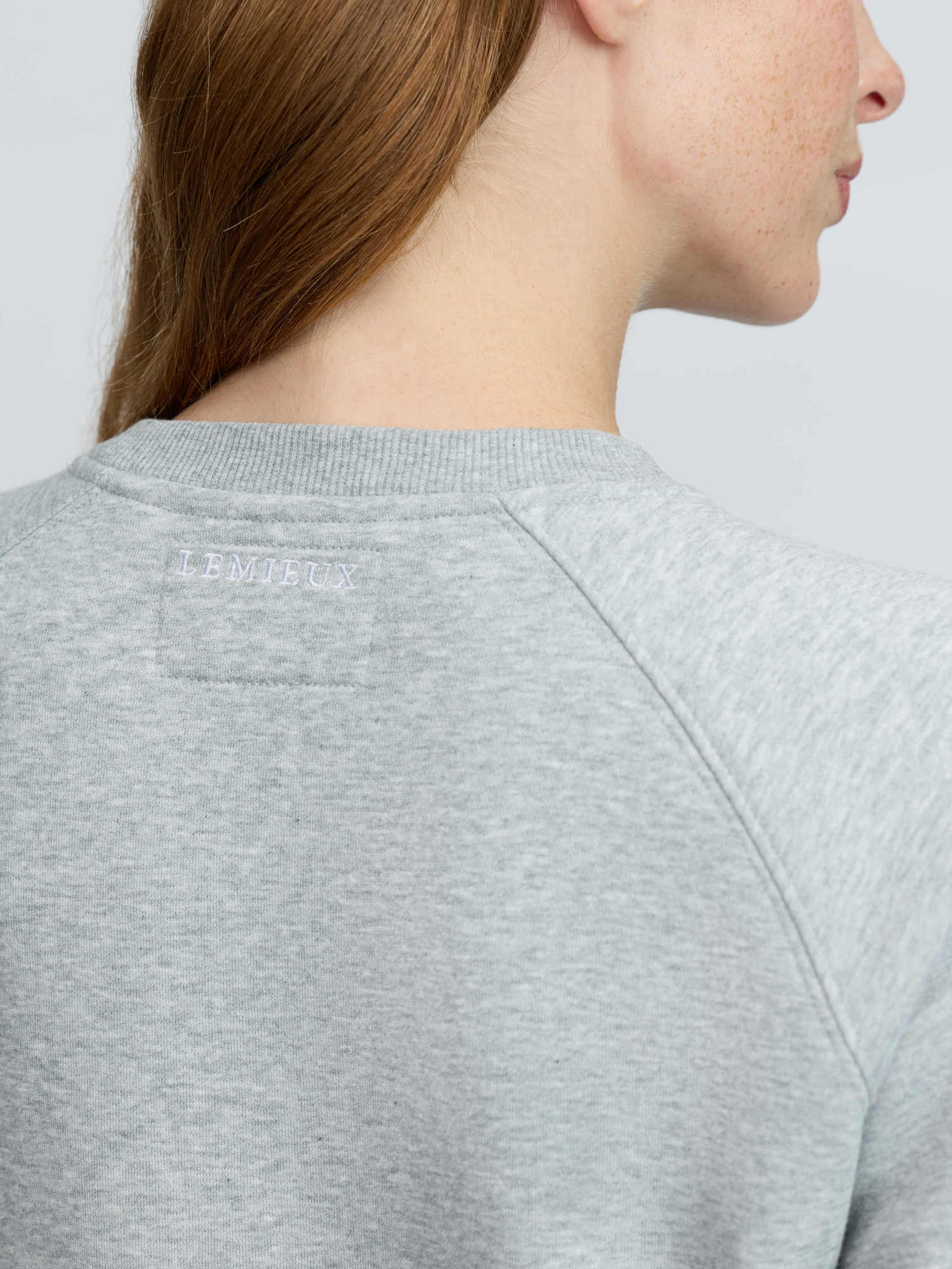 LeMieux Vida Varsity Crew Neck Sweat Grey Marl