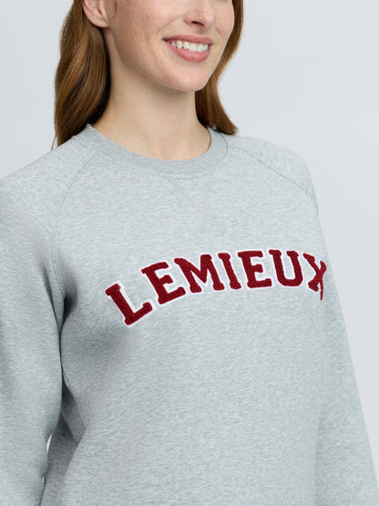 LeMieux Vida Varsity Crew Neck Sweat Grey Marl