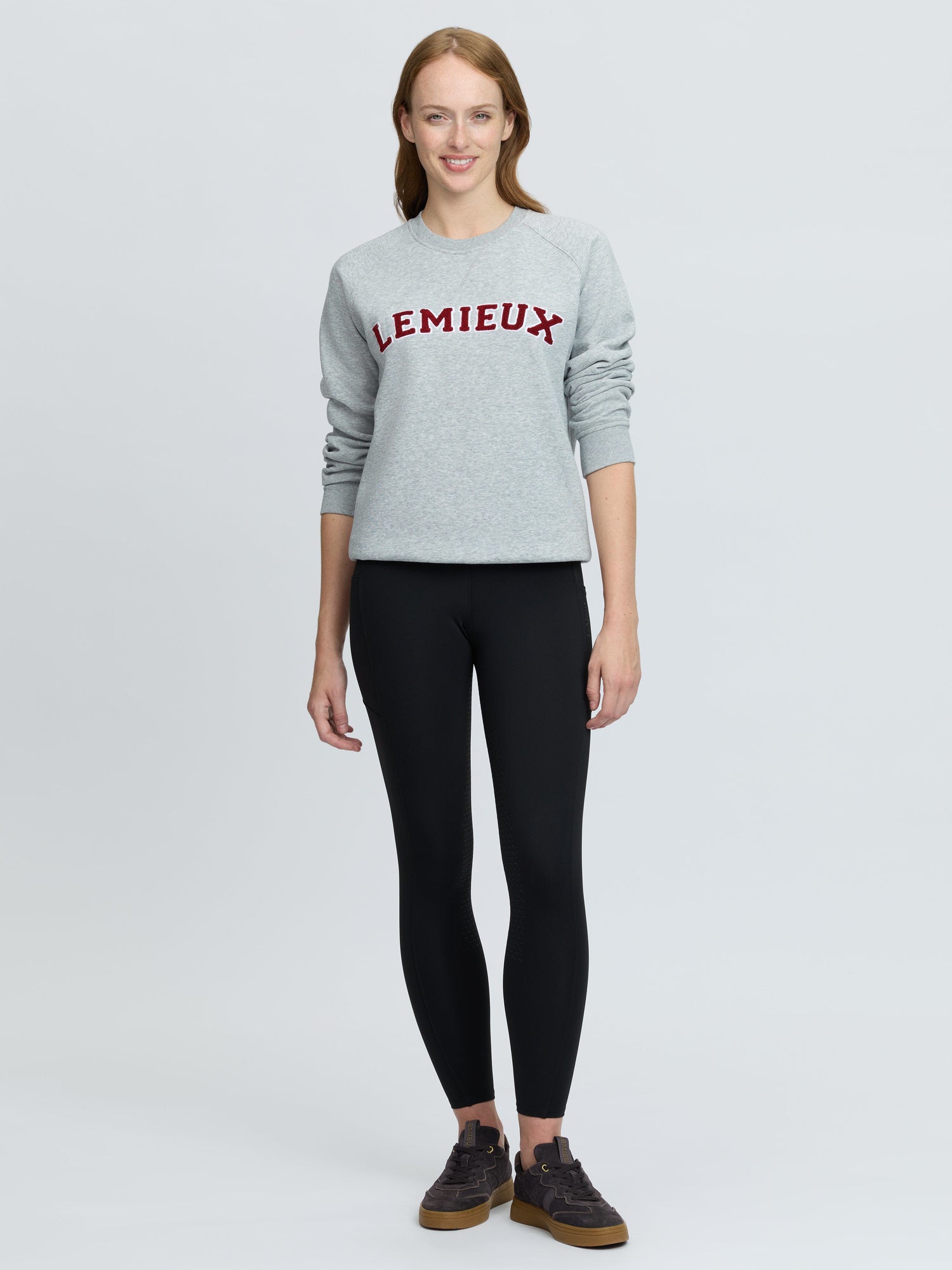 LeMieux Vida Varsity Crew Neck Sweat Grey Marl