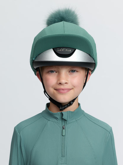 LeMieux Ribbed Hat Silk Aloe