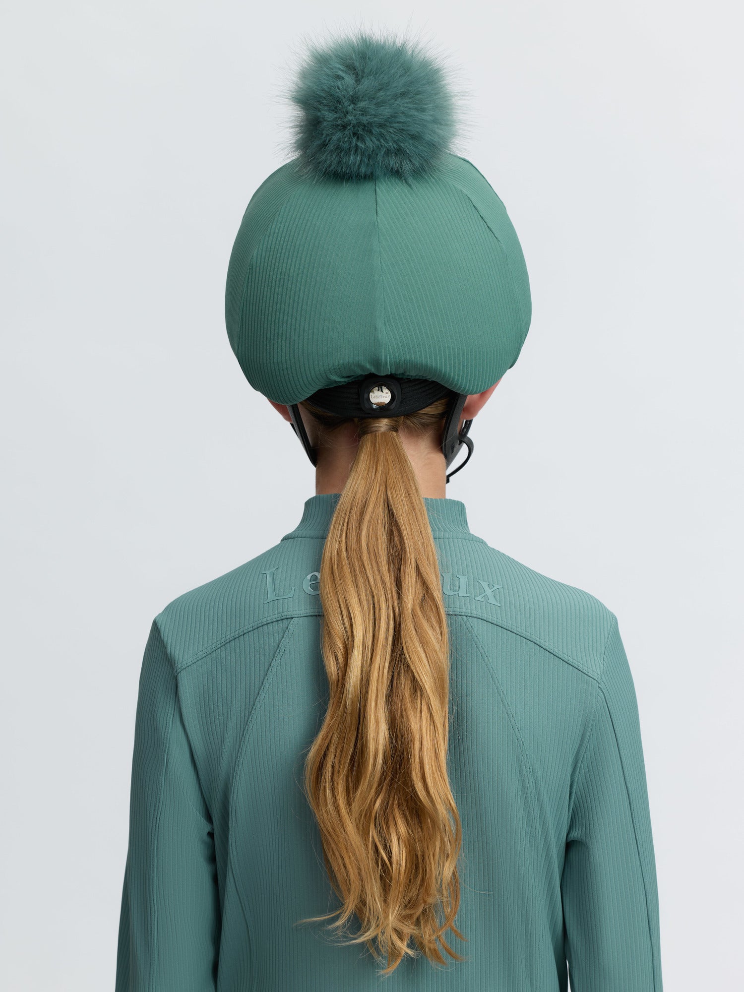 LeMieux Ribbed Hat Silk Aloe