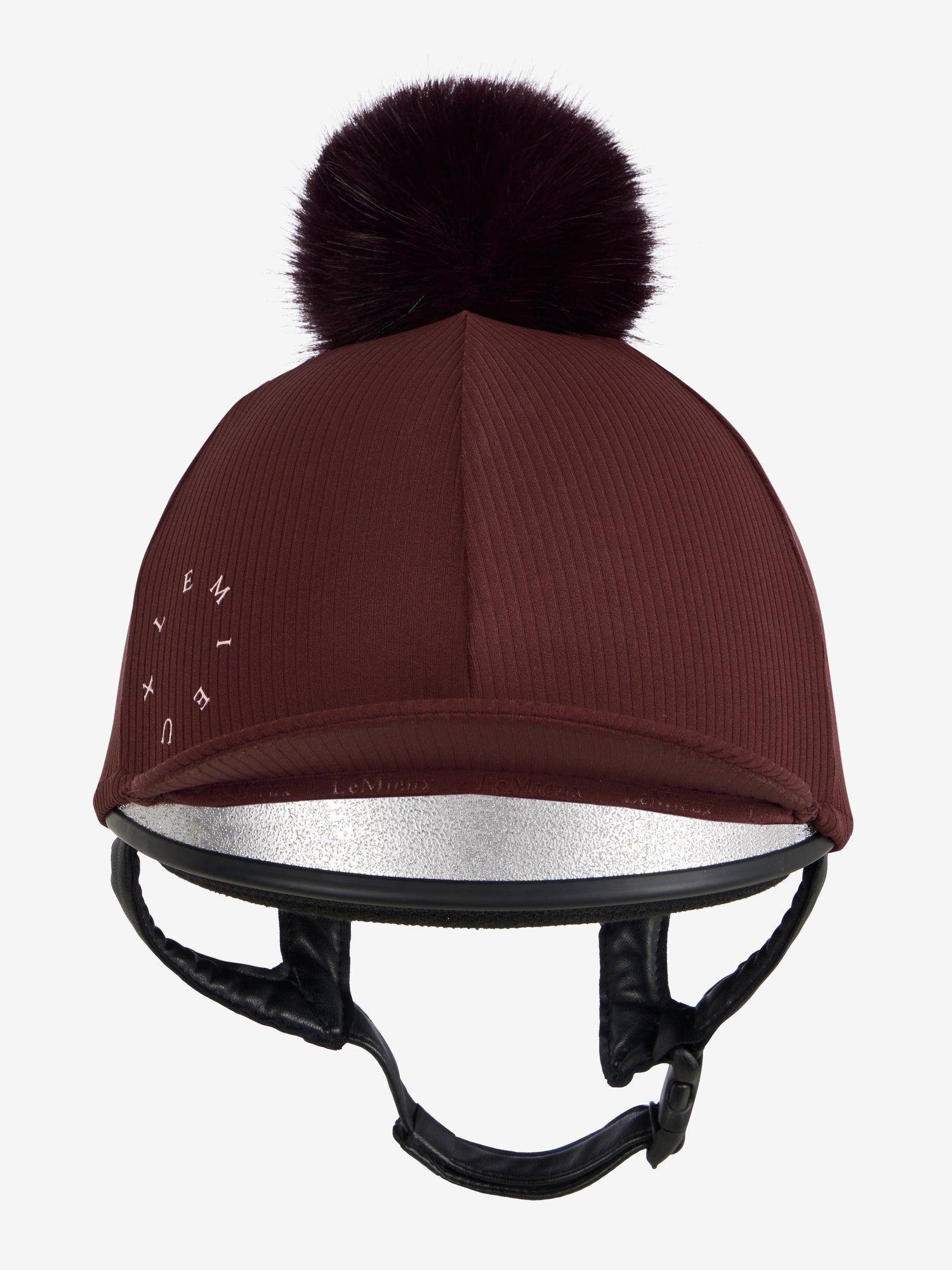 LeMieux Ribbed Hat Silk Bramble