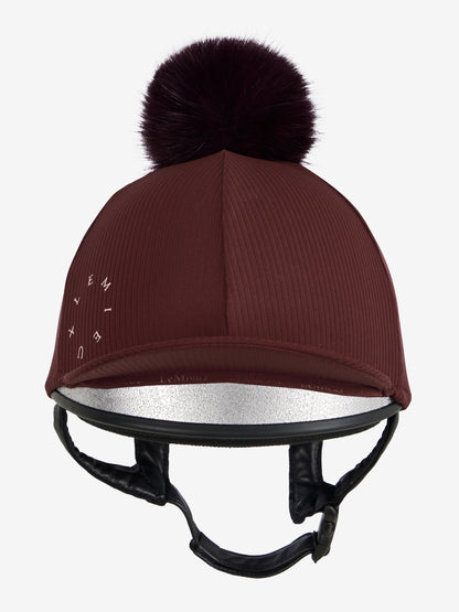 LeMieux Ribbed Hat Silk Bramble