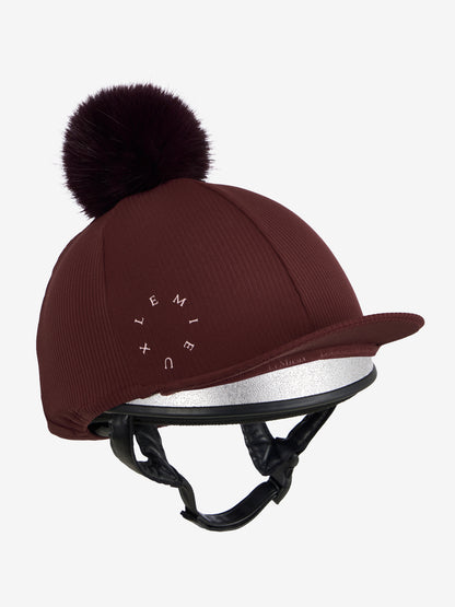 LeMieux Ribbed Hat Silk Bramble