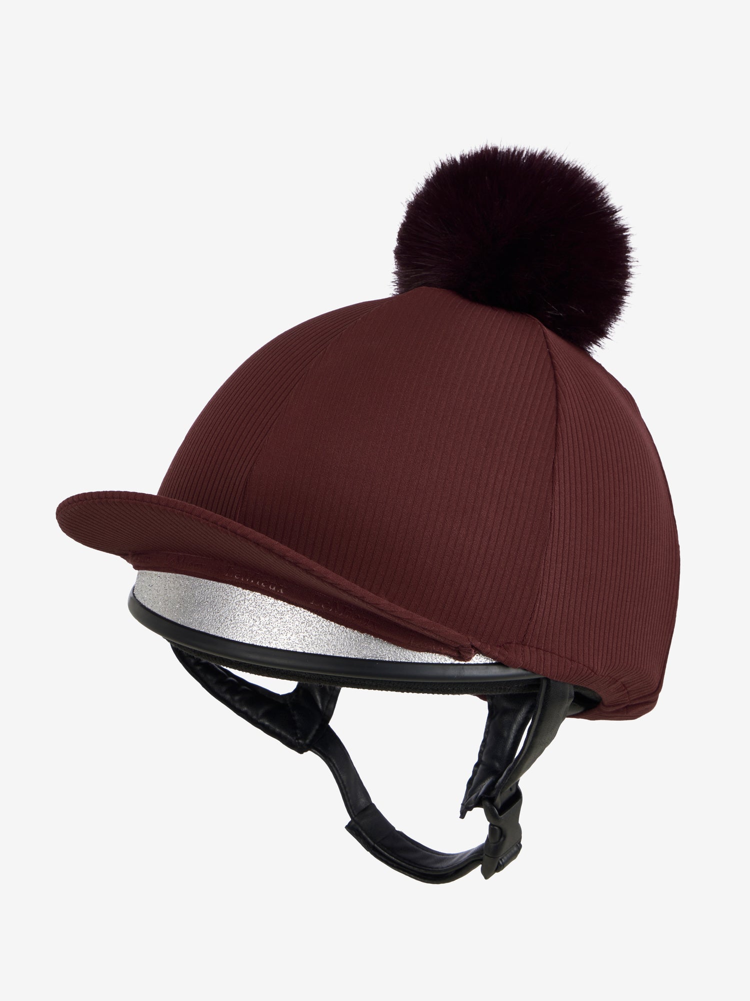 LeMieux Ribbed Hat Silk Bramble