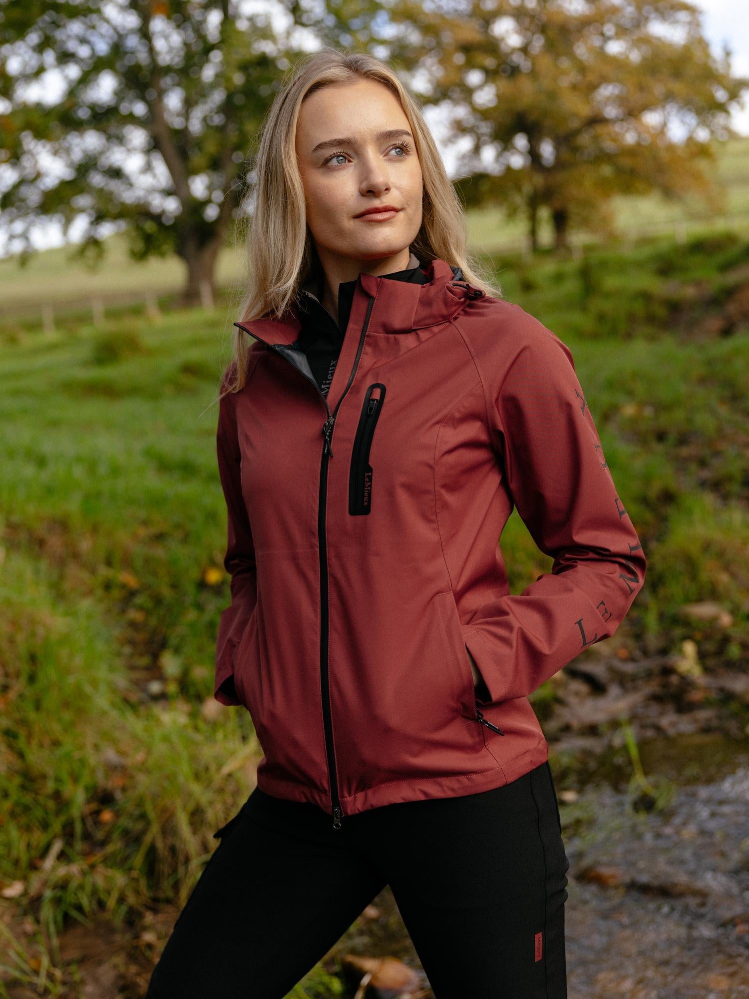 LeMieux Athena Waterproof Lightweight Jacket Russet