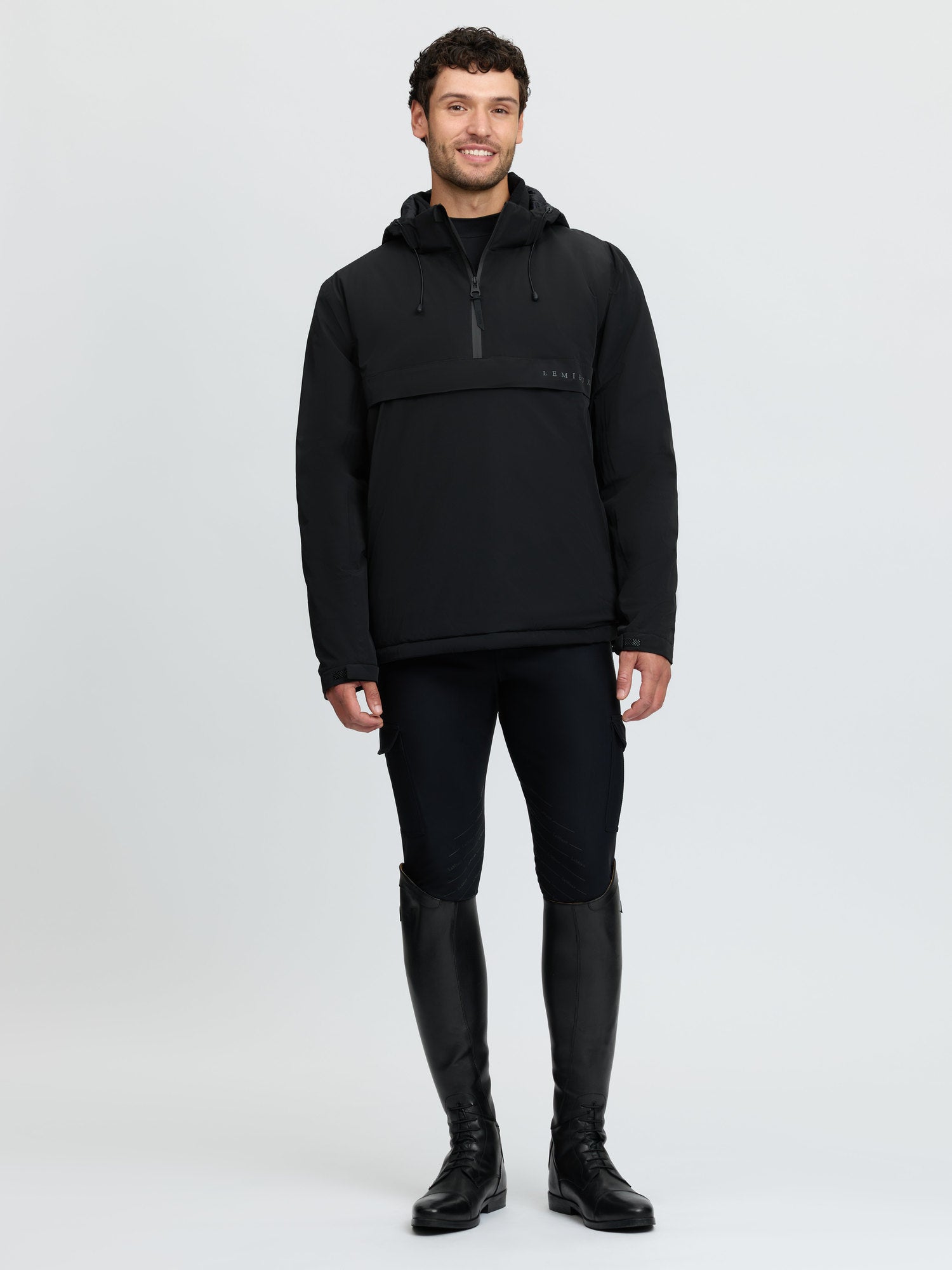 LeMieux Mens Waterproof Anorak Black