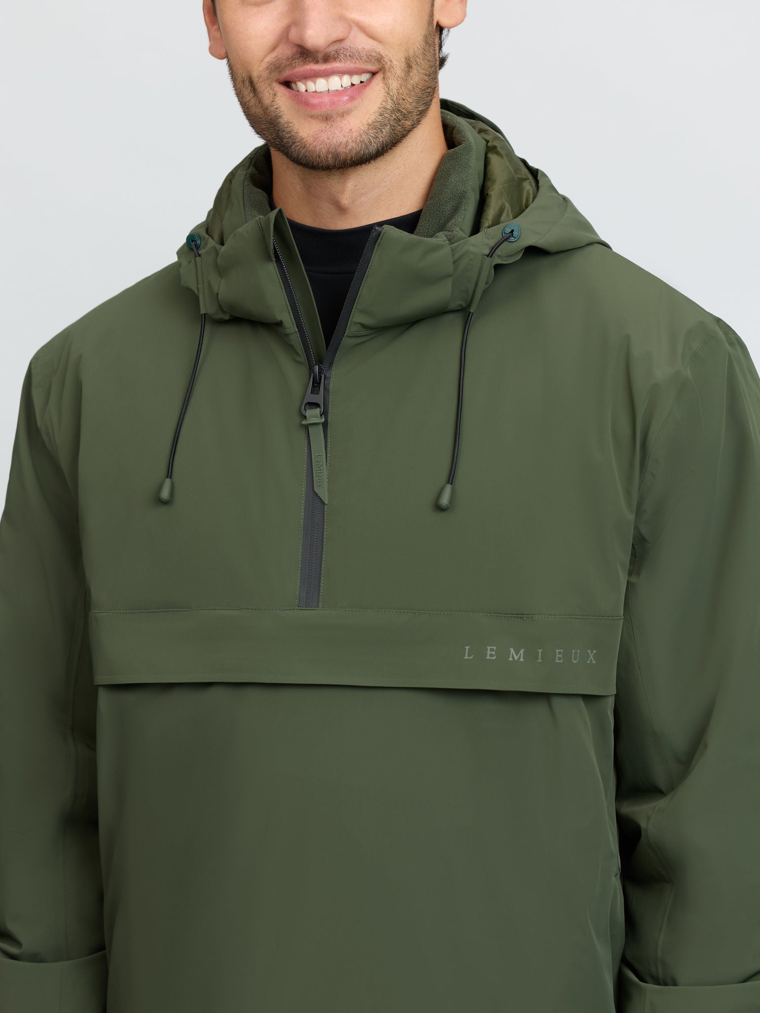 LeMieux Mens Waterproof Anorak Olive