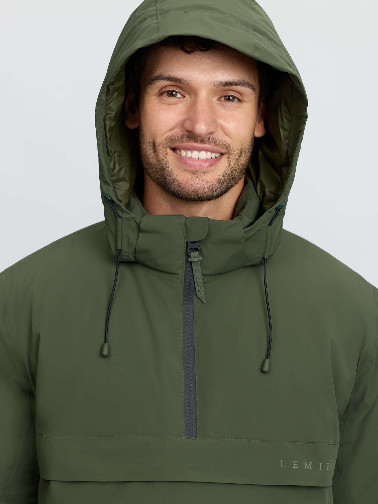 LeMieux Mens Waterproof Anorak Olive