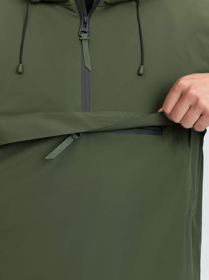 LeMieux Mens Waterproof Anorak Olive
