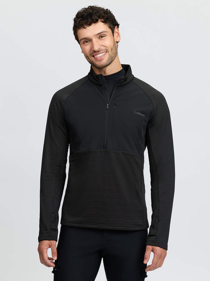 LeMieux Mens Quarter Zip Mid Layer Black