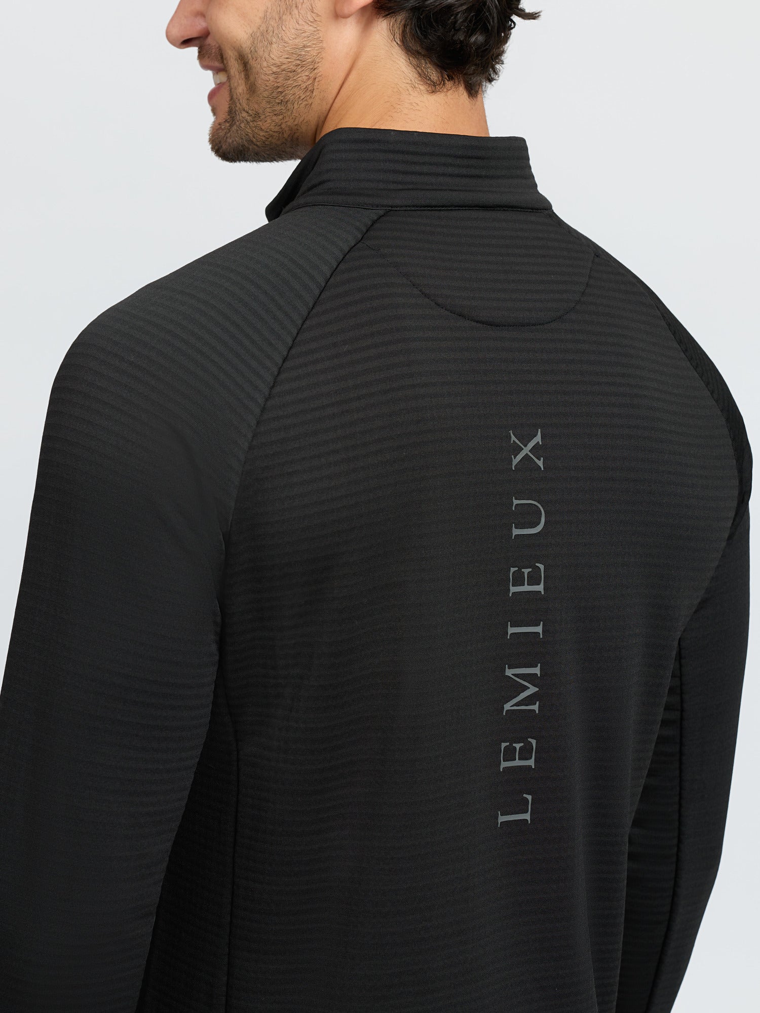 LeMieux Mens Quarter Zip Mid Layer Black