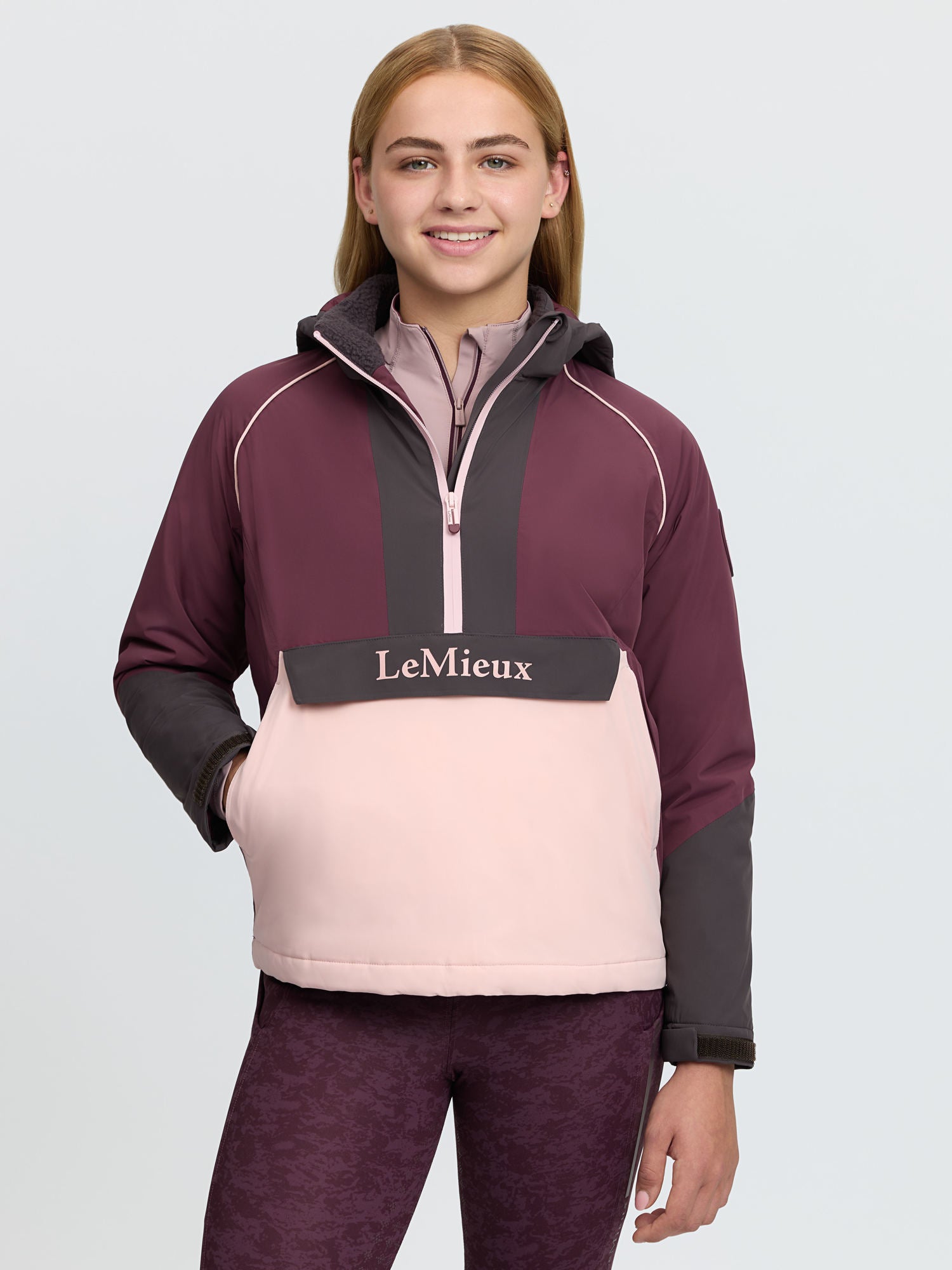 LeMieux Young Rider Bailey Waterproof Anorak Bramble