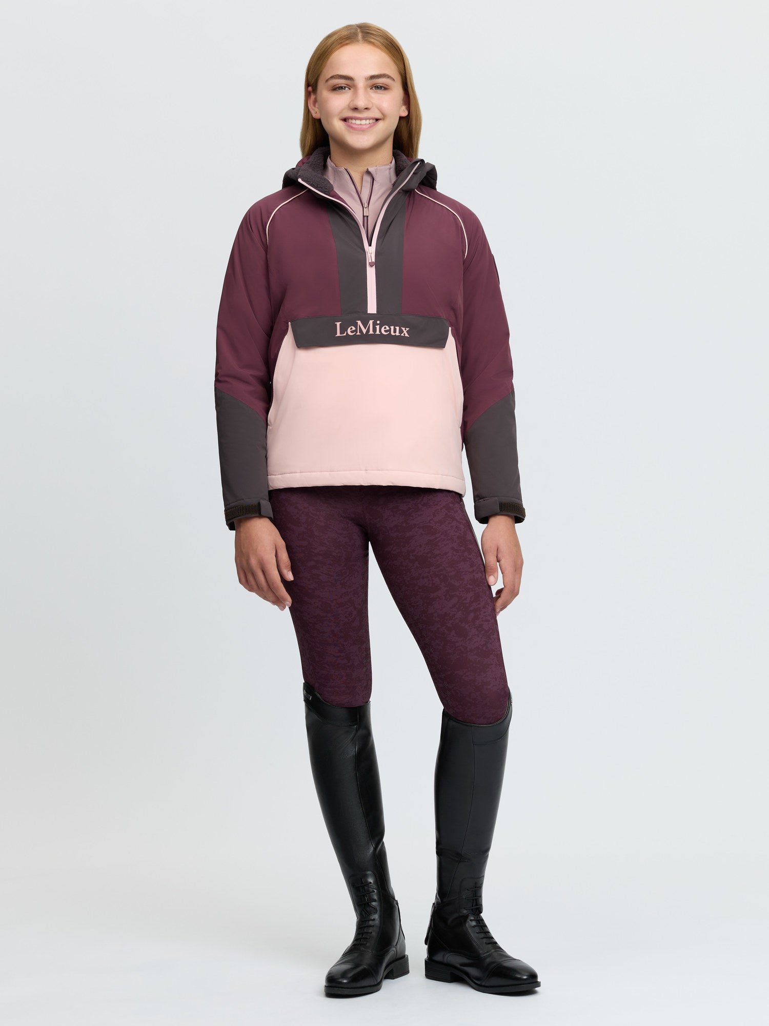 LeMieux Young Rider Bailey Waterproof Anorak Bramble