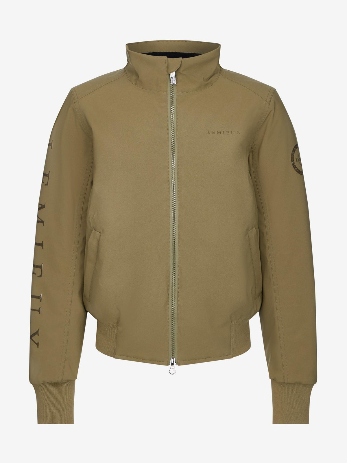 Lemieux Young Rider Clarissa Crew Jacket in Willow Green - Waterproof Equestrian Jacket