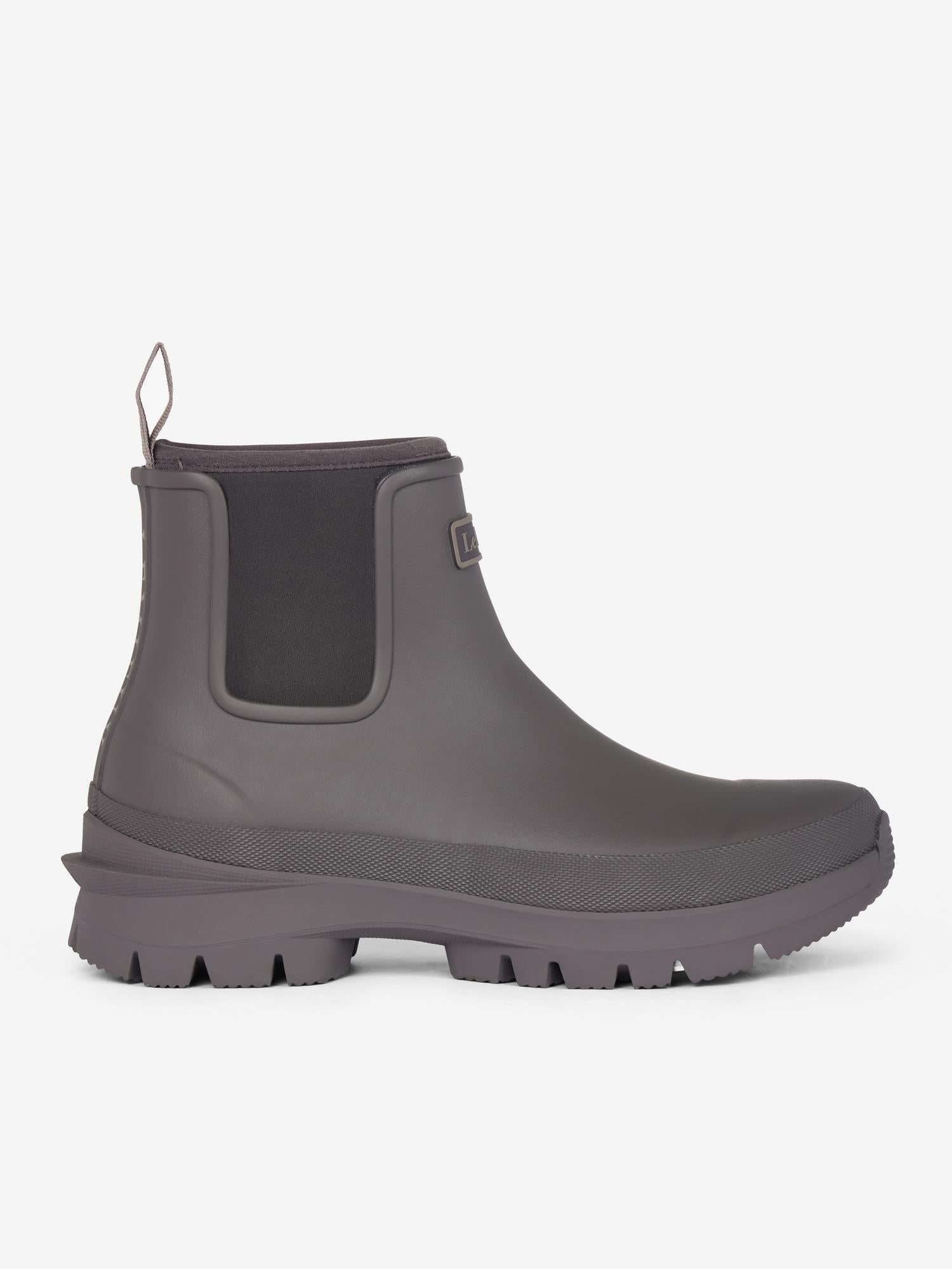 LeMieux Bramshaw Grey Chelsea Wellington Boots - Waterproof Rubber Outdoor Footwear